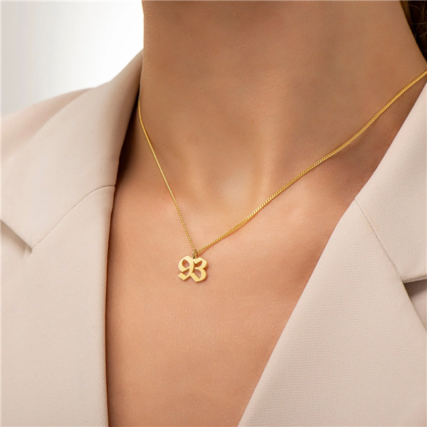 CUSTOM LUCKY NUMBER NECKLACE - SOLID 14K | 18K GOLD